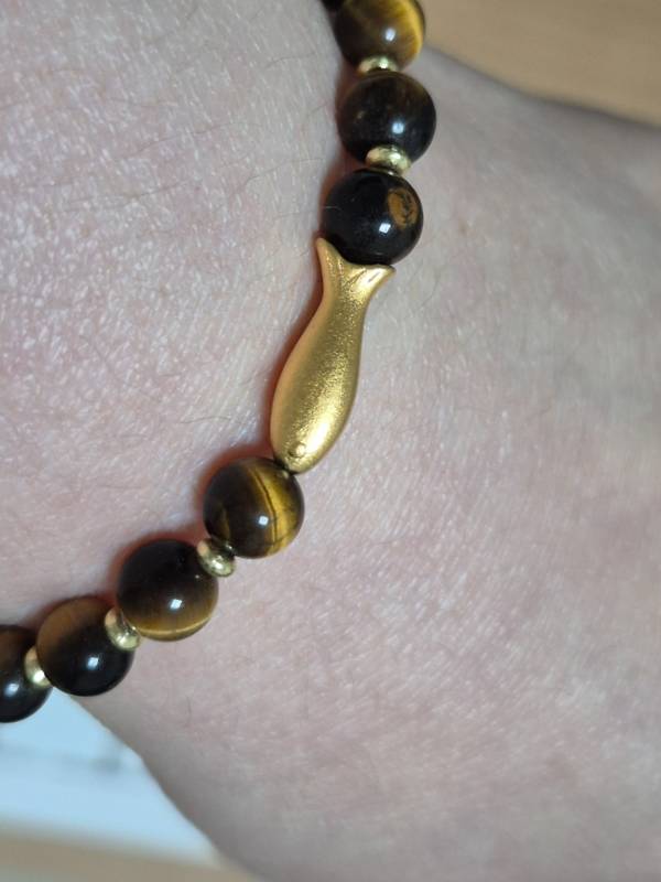 테라스톤 천연호안석 물고기 팔찌 행운석 – 팔찌/발찌 리뷰