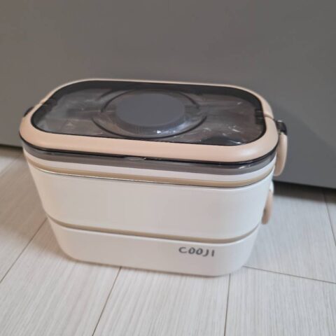 쿠지 2단 스텐도시락통 전자레인지 밀프랩 가방 세트, 밀크, 1개 – 일반도시락 리뷰