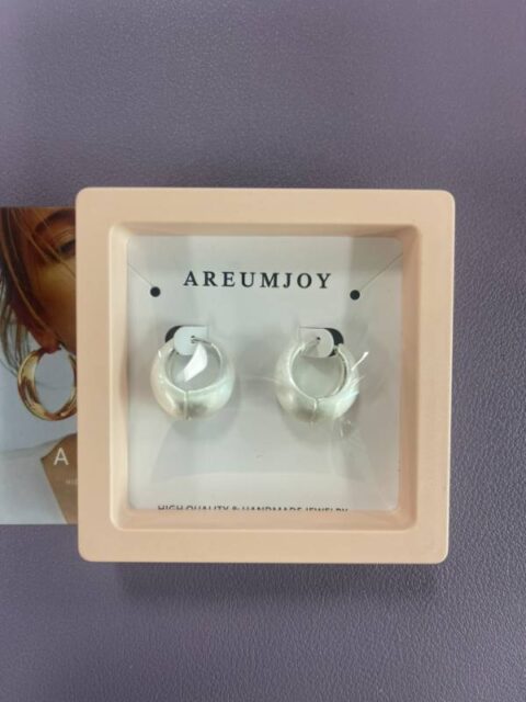 아름조이 심플 슬릭 워터드롭 무광 여성 원터치 링 귀걸이 AJE064 – 귀걸이 리뷰