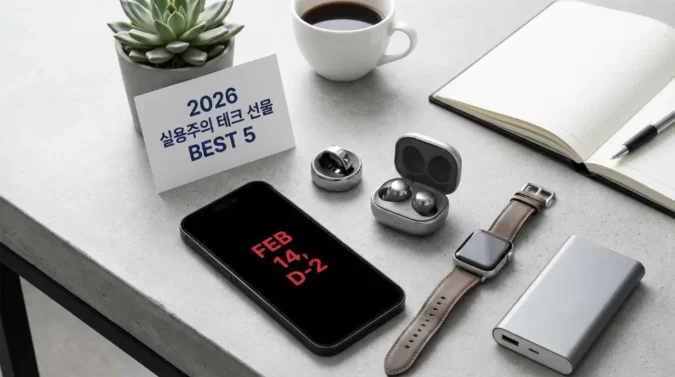 발렌타인데이 D-2, 급하게 준비해도 센스 있는 2026년 실용주의 테크 선물 BEST 5