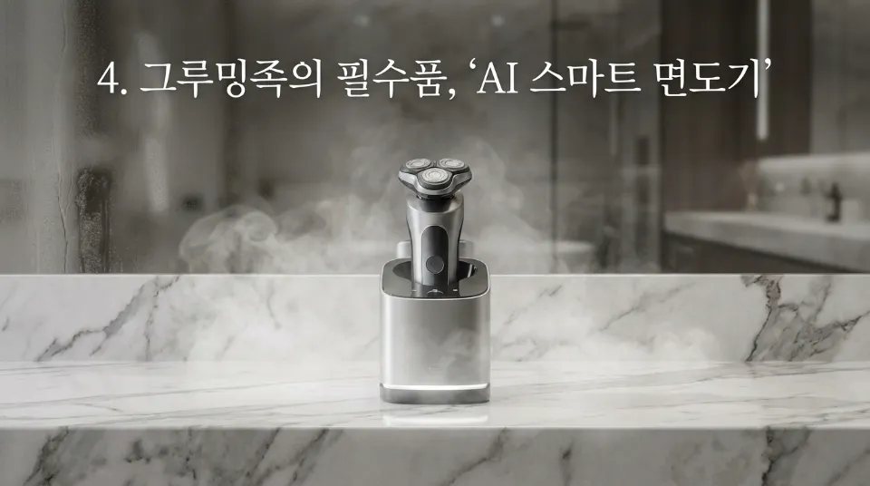 4. 그루밍족의 필수품, 'AI 스마트 면도기'