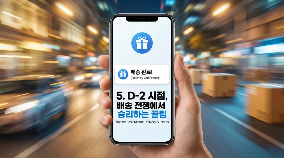 5. D-2 시점, 배송 전쟁에서 승리하는 꿀팁