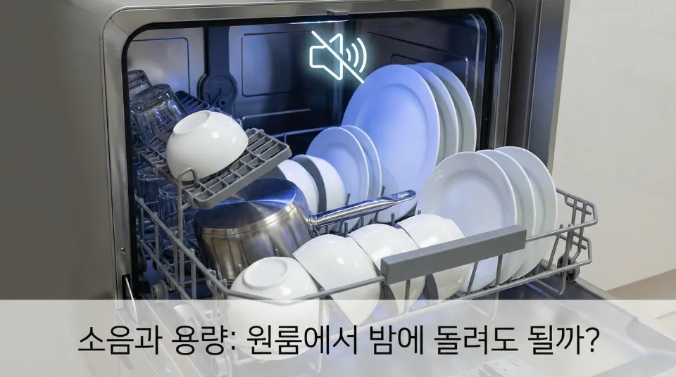 소음과 용량: 원룸에서 밤에 돌려도 될까?