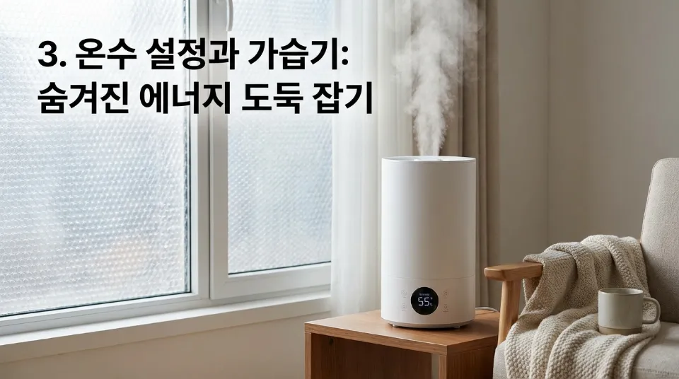 3. 온수 설정과 가습기: 숨겨진 에너지 도둑 잡기
