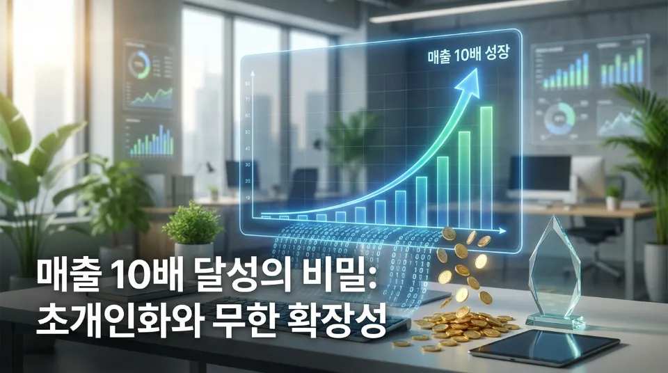 매출 10배 달성의 비밀: 초개인화와 무한 확장성