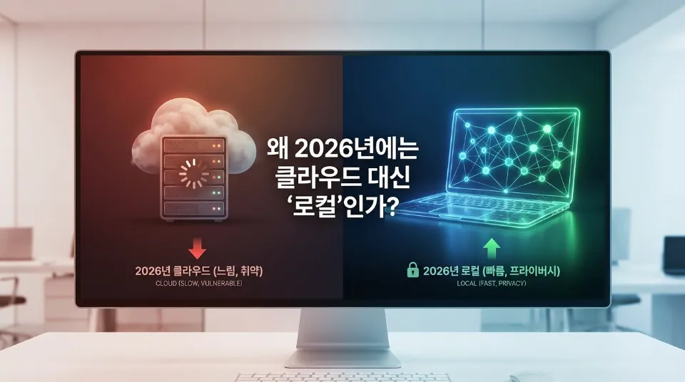 왜 2026년에는 클라우드 대신 '로컬'인가?