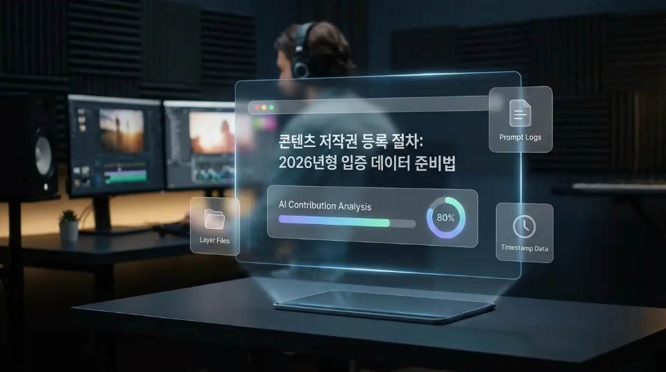 콘텐츠 저작권 등록 절차: 2026년형 입증 데이터 준비법
